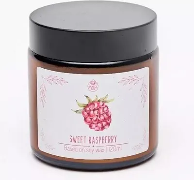 Obrázok produktu pre Sviečka s vôňou sladkých malín 120 ml – sladká vôňa malín