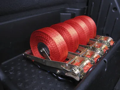 Obrázok produktu pre Kerbl Automatik-Zurrgurt Quickloader Farbe rot, Länge 4,5 m, Breite 25 mm