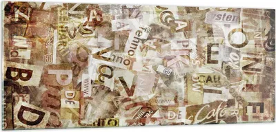 Produktbild von Bilder auf glas - Graffiti modern - 100x40cm - Glasbilder - Wandbilder - Kunstdruck - zum Aufhängen bereit - Wanddekoration aus Glas - Glas Bilder - Wandbild auf Glas - Einteilig - GAB100x40-3549