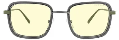 Produktbild von GUNNAR Gaming- und Computerbrillen - Fallout Vault 33- Rahmenfarbe: Gunmetal-Olive, Linsentnung: Amber (Blockiert 65% des blauen Lichts & 100% UV-Licht) - Blaulichtblockierende Brillen