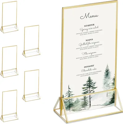 Produktbild von relaxdays 6er Set Tischaufsteller DIN A6