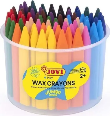 Zdjęcie produktu dla JOVI 973/72 JOVI Jumbo Easy Grip Dose Wachsmalstifte farbsortiert, 72 St.