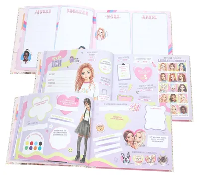 Produktbild von Depesche TOPModel Freundebuch, Creme, 108 Seiten, zum Eintragen und Verzieren