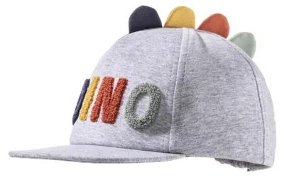 Imagen del producto de Gorra base Sterntaler con diseño de dinosaurio, elástica, con cordón interior, ideal para el verano