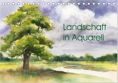 Produktbild von Landschaft in Aquarell (Tischkalender 2025 DIN A5 quer), CALVENDO Monatskalender