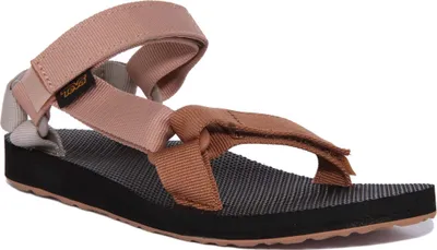 Produktbild von Teva Orig al Universal Frauen Sandal Mit Vorne Und H ten Riemen Braun Multi – 3 Großbritannien - 36 EU - 5 US / Braun Multi