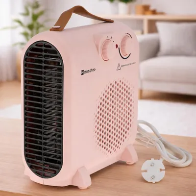 Produktbild von Elektrische Heizung, Rosa - 2000 Watt Leistung - Kompakt, für Räume bis 20 m² - Konvektorheizung - Geeignet für Schlafzimmer und Wohnzimmer
