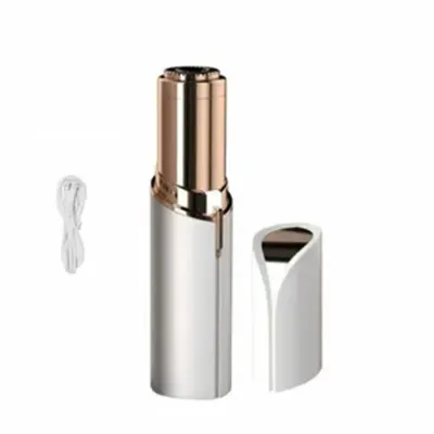 Produktbild von 1xDamen schmerzlos Mini Lippenstift Form Haarentfernung Gesichtsbehaarung USB