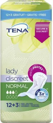 Immagine prodotto di Tena Lady Discreta Normale 12+3 Standard Unico