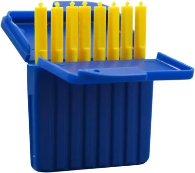 Produktbild von Hörgerätkappen mit 8 Ohrenschmalzfiltern, langlebiges PP-Material, geruchlos, für den täglichen Gebrauch