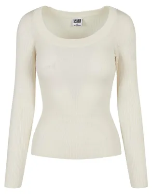 Productafbeelding van Urban Classics - Trui met wijde hals voor dames, lange mouwen, model TN199 (4XL) (lichtbeige)