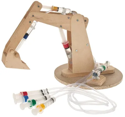 Produktbild von matches21 Roboterarm-Bagger 42 cm Bausatz f. Kinder Werkset Bastelset ab 13 Jahren