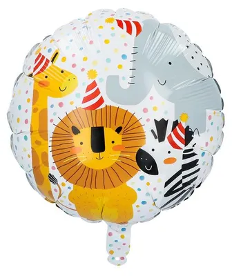 Produktbild von Party Kindergeburtstag Helium Folienballon Safari
