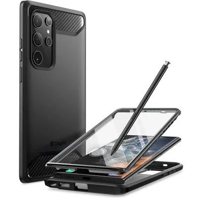 Produktbild von Schutzhülle Supcase Clayco Xenon SP für Galaxy S22 Ultra 5G, Schwarz