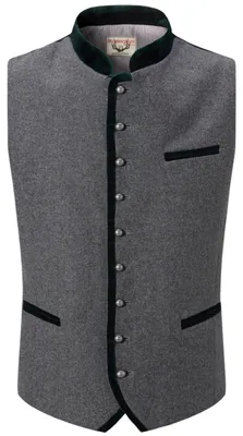Productafbeelding van Stockerpoint heren traditionele vest Alonso, grijs, maat 54