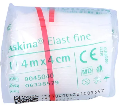 Immagine prodotto di ASKINA Elast Fine 4MX4CM celloph., 1 St BIN