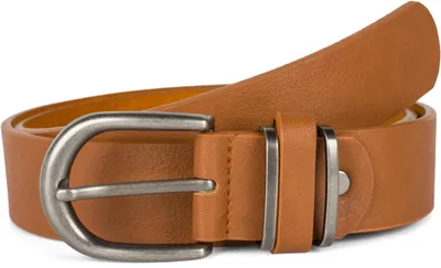 Produktbild von styleBREAKER Uni Gürtel Unifarben mit Metall an der Gürtelschlaufe, Kunstleder Einfarbig, Hüftgürtel, kürzbar 03010123