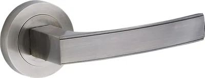 Zdjęcie produktu dla Klamka ARIA na rozecie, patyna, aluminium, drzwi wewnętrzne 38-45mm, minimalistyczny design, klasa Classic