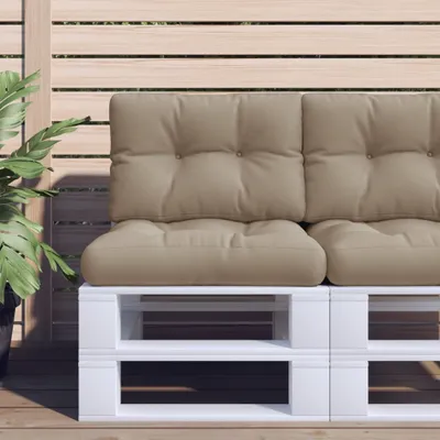 Produktbild von Design Palettenkissen Taupe 50x40x12 cm Stoff, Klassische Sofas 2024 Neu