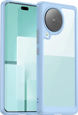 Image de Etui pour Xiaomi Civi 3 transparent, antichoc Etui de protection en silicone TPU bleu