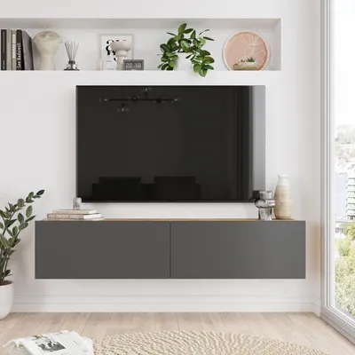 Immagine prodotto di Mobile TV Lapinlahti 140x31,5x29,5 cm color legno e antracite