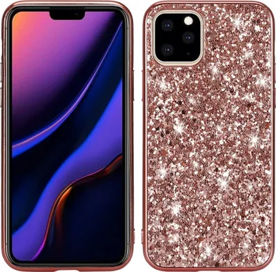 Produktbild von Mobigear Glitter iPhone 11 Hülle Hardcase Backcover - Roségold