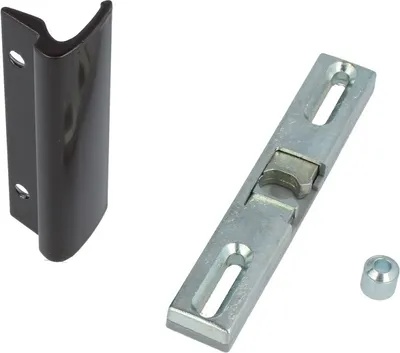 Produktbild von Glasfalzgriff Universalschnäpper Hülse Balkontürgriff Balkontürschnäpper Ziehgriff Braun - RAL8019