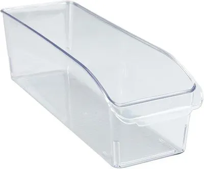 Produktbild von Famanu Kühlschrank-Organizer S - praktischer Aufbewahrungsbehälter für Lebensmittel, transparent, 10 x 9,5 x 31 cm
