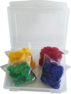 Produktbild von TimeTEX Kunststoff Plättchen, transparent, 1000 Stück in Box