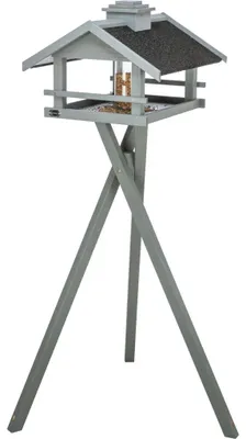Produktbild von TRIXIE Futterhaus - grau - 49 × 34 × 45 cm/1,34 m
