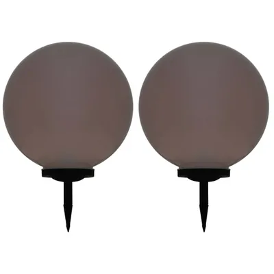 Image de Lampes solaires sphériques LED de jardin 2 pcs 50 cm RVB