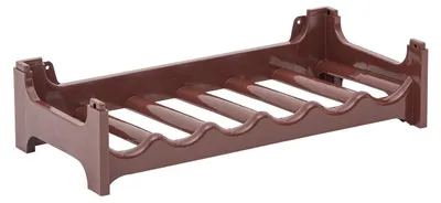 Produktbild von Novaliv Flaschenregal für 6 Flaschen | Weinregal braun | Regal aus stabilem Kunststoff, stapelbar (Braun, 1)