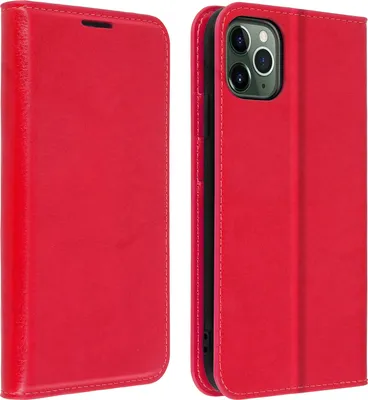 Zdjęcie produktu dla Avizar, etui biznesowe z portfelem do telefonu Apple iPhone 11 Pro Max, kolor czerwony