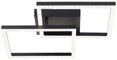 Produktbild von Brilliant LED Deckenleuchte Ranni G80775/06 Wohnzimmer, Küche, Flur, Schlafzimmer, Arbeitszimmer Metall/Kunststoff Indoor Decke schwarz - LED fest integriert