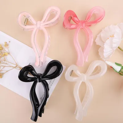 Produktbild von Set mit 4 Haarschleifen, elegante Schmetterlings-Haaraccessoires für Mädchen, Haarstyling-Accessoires für Frauen