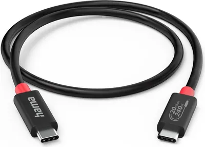 Zdjęcie produktu dla HAMA Kabel USB-C USB 4.0 Gen2 20 Gbit/s 240 W 2,0 m Czarny