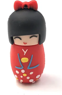Produktbild von Onwomania Geishja Puppe Matrojschka rot Funny USB Stick 32 GB USB 2.0