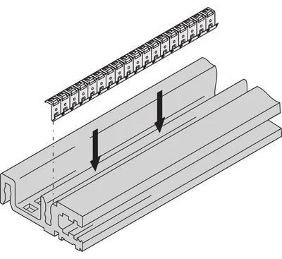 Obrázok produktu pre Schroff Horiz.rail H Vt 84Hp Emc