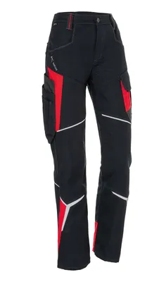 Produktbild von Kübler Bodyforce Damenhose schwarz/mittelrot Gr. 54