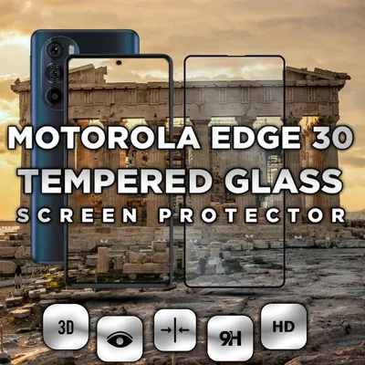 Produktbild von 1-Pack Motorola EDGE 30 Displayschutzfolie - Gehärtetes Glas 9H - Super Qualität 3D
