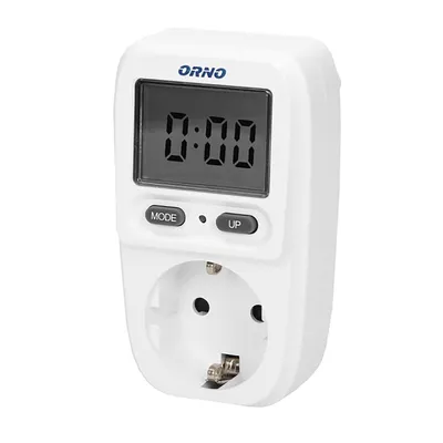 Produktbild von ORNO OR-WAT-419(GS) Wattmeter White Eingebaute Anzeige LCD 200 - - 276 W