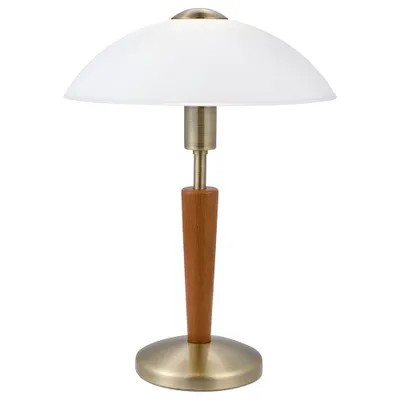 Immagine prodotto di Eglo 87256 Solo 1 Lampada da tavolo Ø 26 cm Bianco brunito Noce