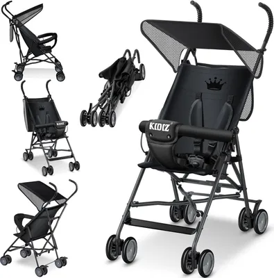 Produktbild von KIDIZ® Kinderwagen CITY Buggy Kinderbuggy klappbar Sportwagen Faltbar 360° 4-Zoll-Räder Inkl. Sonnen- und Regenverdeck zusammenklappbar 5-Punkt-Sicherheitsgurt ab 6 Monate