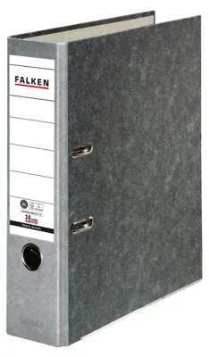 Produktbild von Falken 20x Ordner RC-Wolkenmarmor A4 farbiger Rücken 80mm Rücken 10311975F