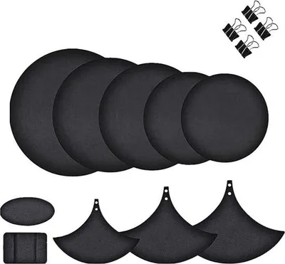 Produktbild von 10 Stücke Drum-Mutes - Praxis-Pad für Bass-Drum, Stimmungs-Still-Geläuts-Dämpfer, schwarz
