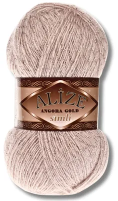 Immagine prodotto di Alize 1x 100g, filato Angora Gold Simli, con glitter, tinta unita, adatto per uncinetto e maglia (codice prodotto: 506)