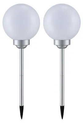 Produktbild von 2er Set LED Solar Kugel Stecklampen, Durchmesser 20 cm, SOLAR