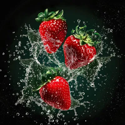 Zdjęcie produktu dla Obraz na szkle GLASSPIK STRAWBERRIES 30x30