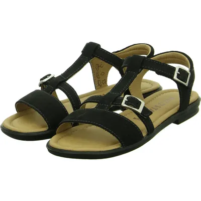 Produktbild von Ricosta Mädchen Sandalen/ Riemchensandaletten KALJA Schwarz Rauleder Größe: 40