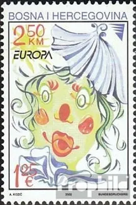 Produktbild von Briefmarken Bosnien-Herzegowina 2002 Mi 265 (kompl.Ausg.) postfrisch Europa: Zirkus